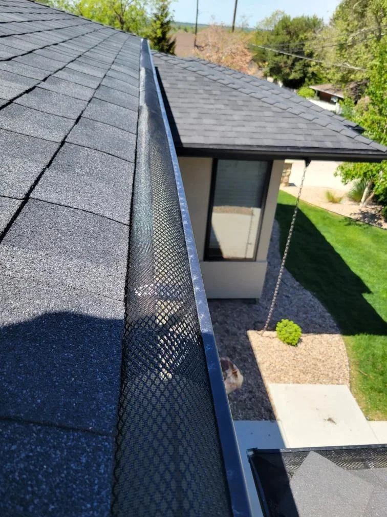 Completed leaf guard installation by Superior