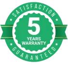 5 Year Warranty on Roofing Services